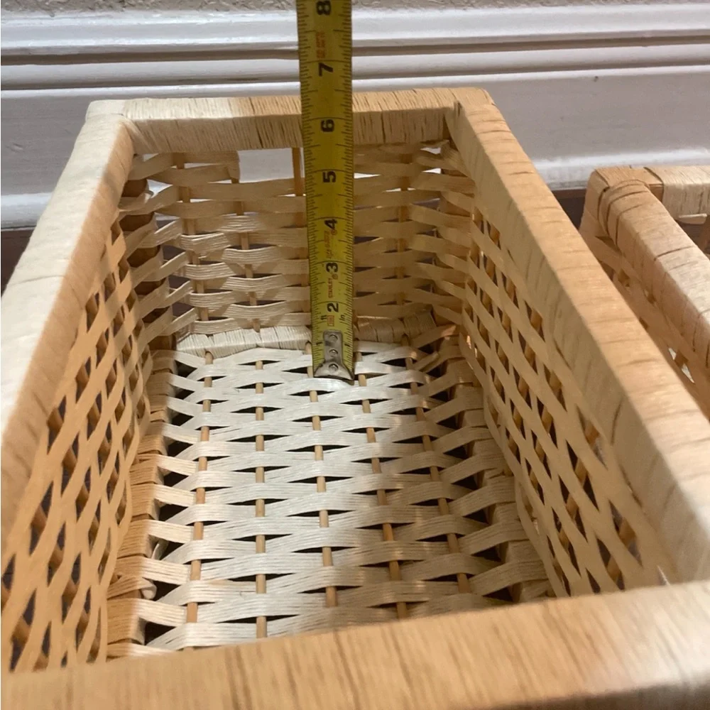 Pier One imports nesting baskets Set of 2 - cream